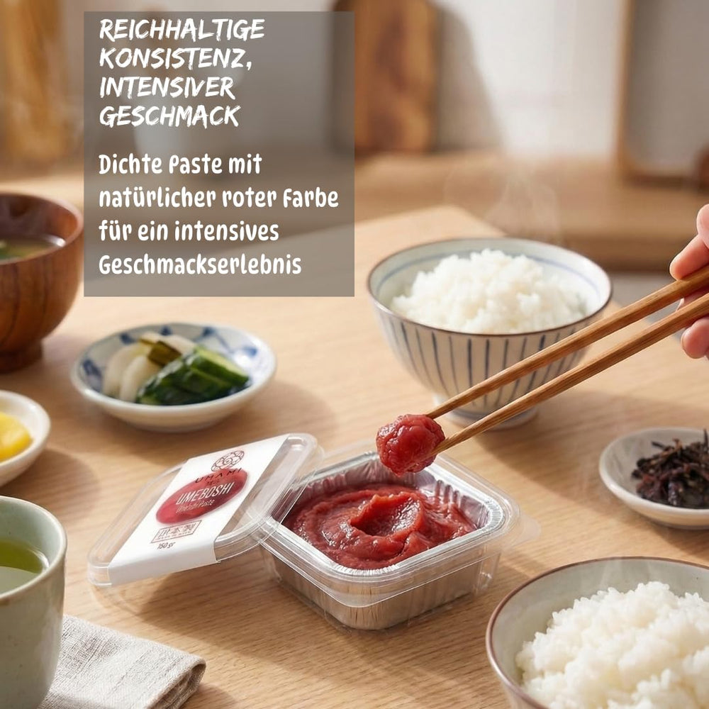 Japanische Umeboshi-Pasta, Fermentierte Pflaumen mit Shiso, 150 g