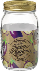 Bormioli QUATTRO STAGIONI borcan de depozitare 1 litru (pachet de 2) Cutii depozitare alimente Naty Shop