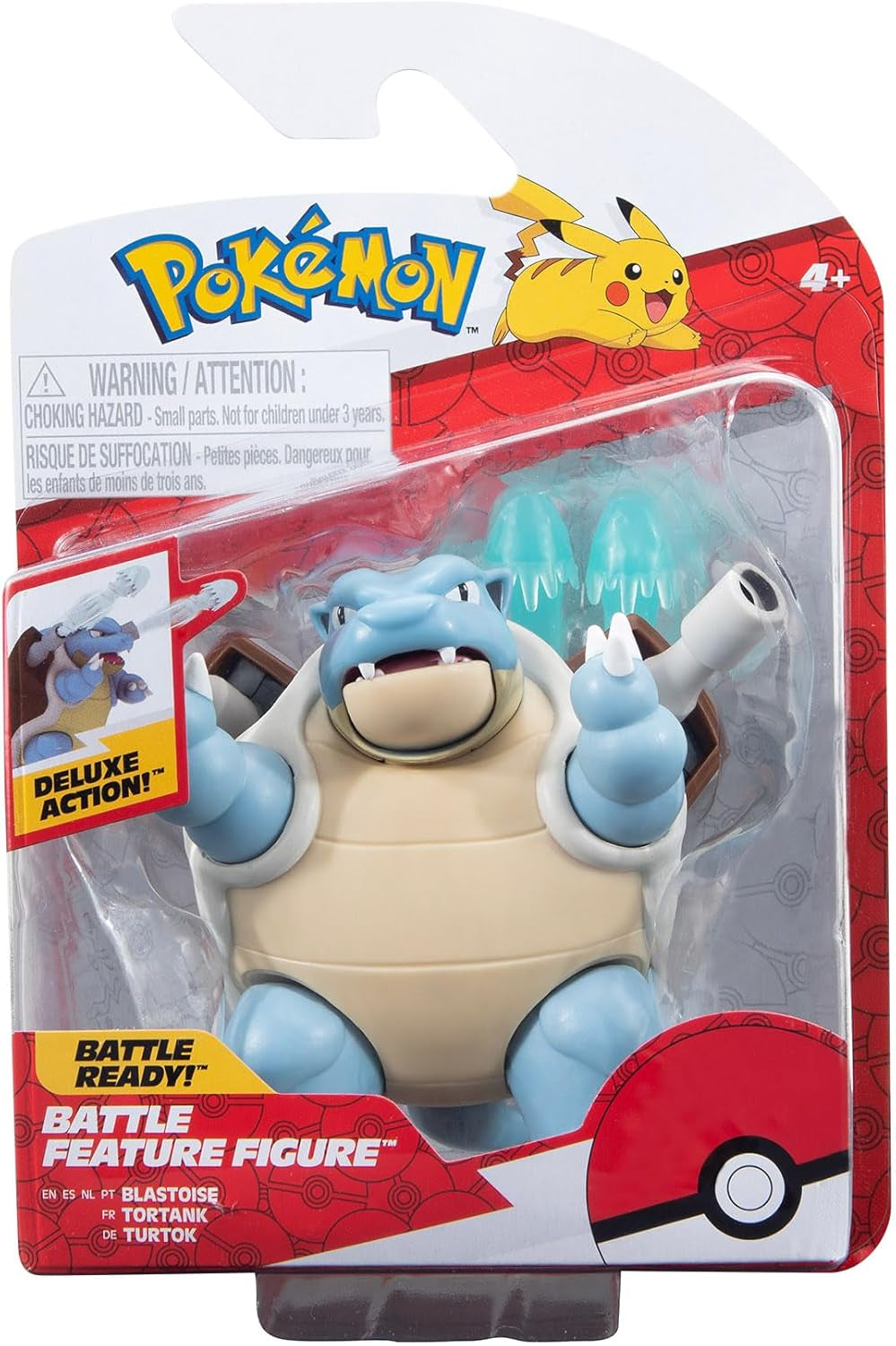 Pokémon PKW3035 - Battle Feature Figure - Turtok, figură mobilă oficială, 11.5 cm Action figures Naty Shop
