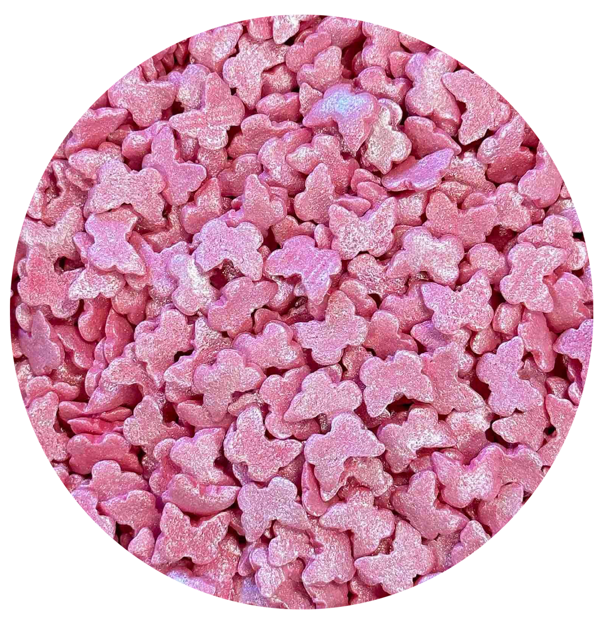 Różowa posypka motylkowa 100g Nati Shop