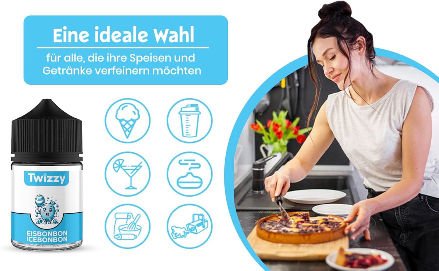 Twizzy Skoncentrowany aromat cukierków lodowych, 60 ml Aromas Naty Shop
