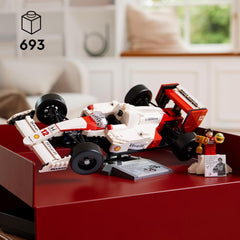 LEGO Icons Zestaw modeli samochodów Mclaren MP4/4 i Ayrton Senna, zestaw samochodów wyścigowych F1 dla dorosłych z minifigurką kierowcy, przedmiot kolekcjonerski, pomysł na prezent dla mężczyzn, kobiet, dla niego i dla niej 10330 Zestawy do budowania Besuche w sklepie LEGO