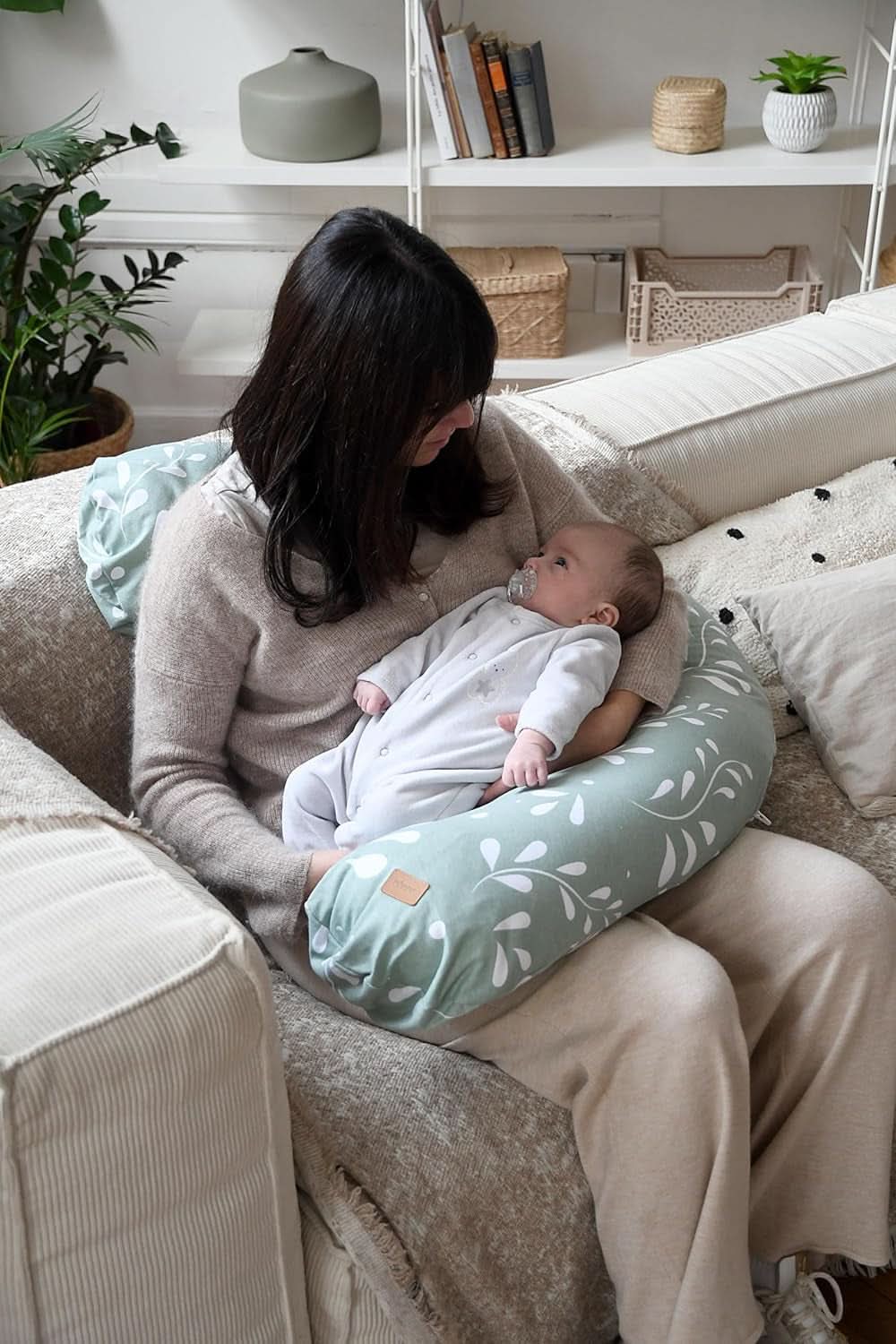 BÉABA, Big Flopsy, wielofunkcyjna poduszka do karmienia, spanie, karmienie piersią, optymalne wsparcie, relaks, wygoda Akcesoria Żywność i karmienie piersią Bebe Naty Shop