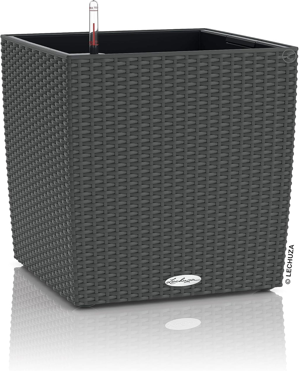 LECHUZA CUBE Cottage 30 granit 15372