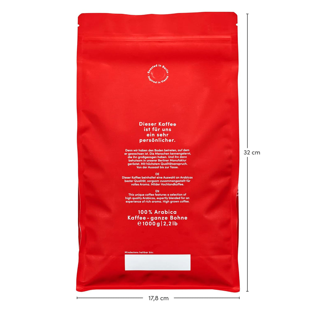 Malabar Monsoon Espresso Blend - 100 % Arabica aus Indien, Brasilien & Guatemala - säurearm & ausgewogen mit Nektarine, Honig & Haselnuss - ganze Bohnen, medium dark roast - 1kg