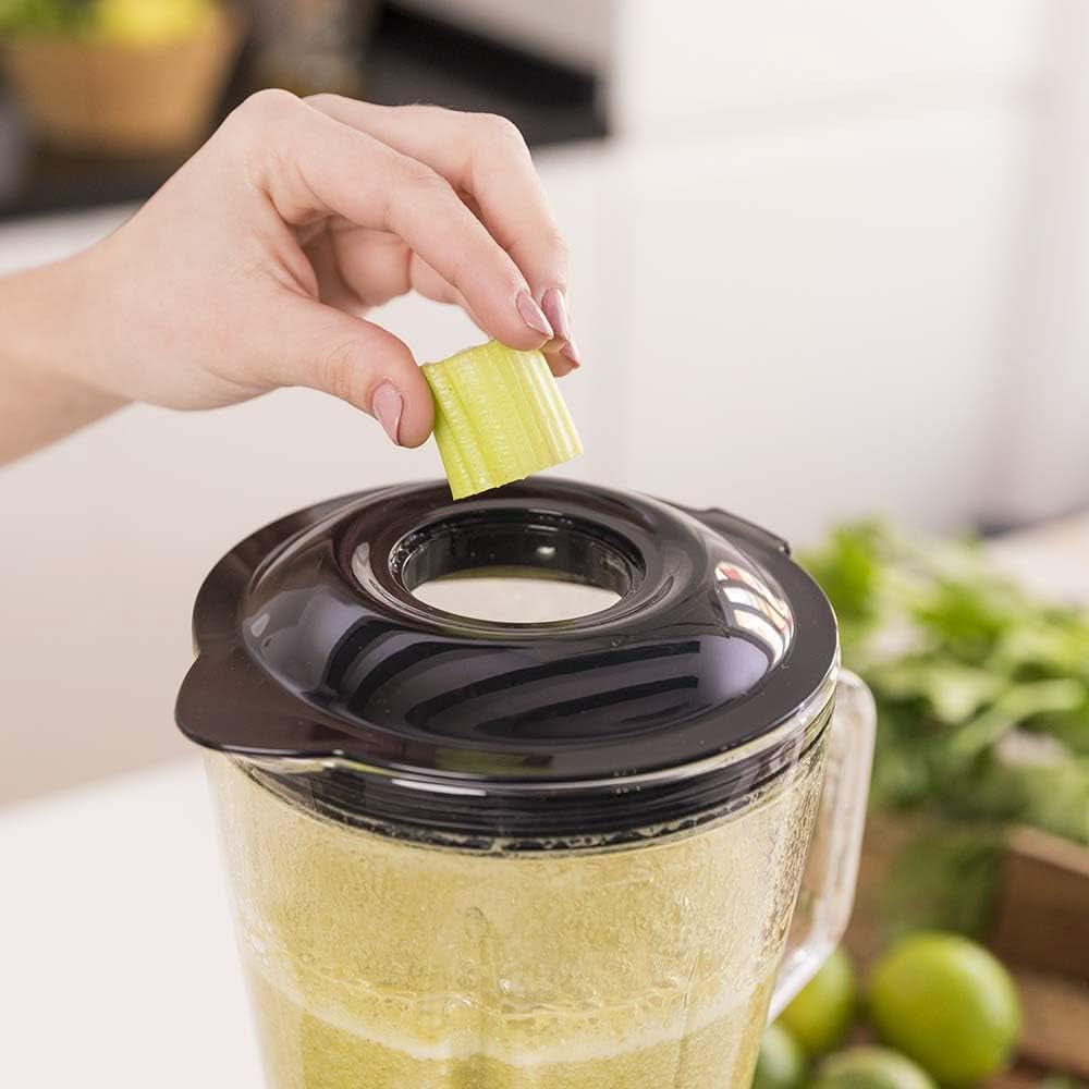 Mieszalnik Cecotec Glas Power Schwarz Titan 1000 INOX. 1000 W, Edelstahlgehäuse, 6-Blatt-Blatt Mit Schwarzer Titanbeschichtung, 1.5-L-Glaskrug, 5 Geschwindigkeiten [Energieeffizienzklasse a +] Kuchnia Naty Shop