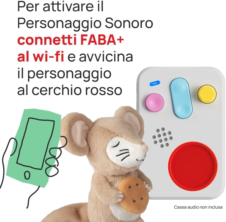 Jucărie de pluș - Tutti a Nanna con Oscar! - Povești și basme sonore pentru copii de la 10 luni - De ascultat cu povești, versiunea italiană Jucarii Bebe Naty Shop