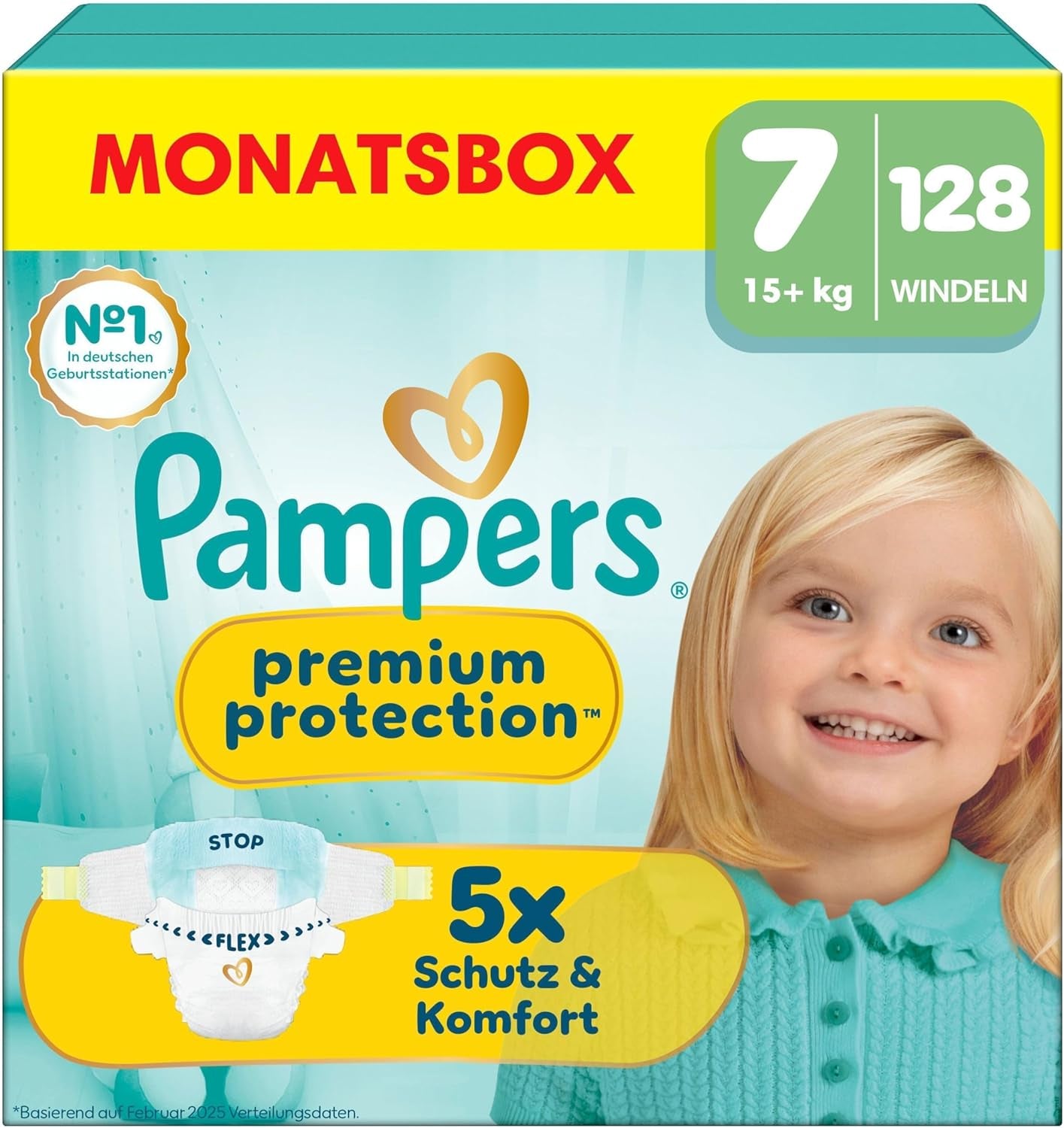 Pampers Premium Protection Rozmiar 6, 144 pieluszki, 13 kg-18 kg, nasza nr 1 ochrona skóry i wycieki