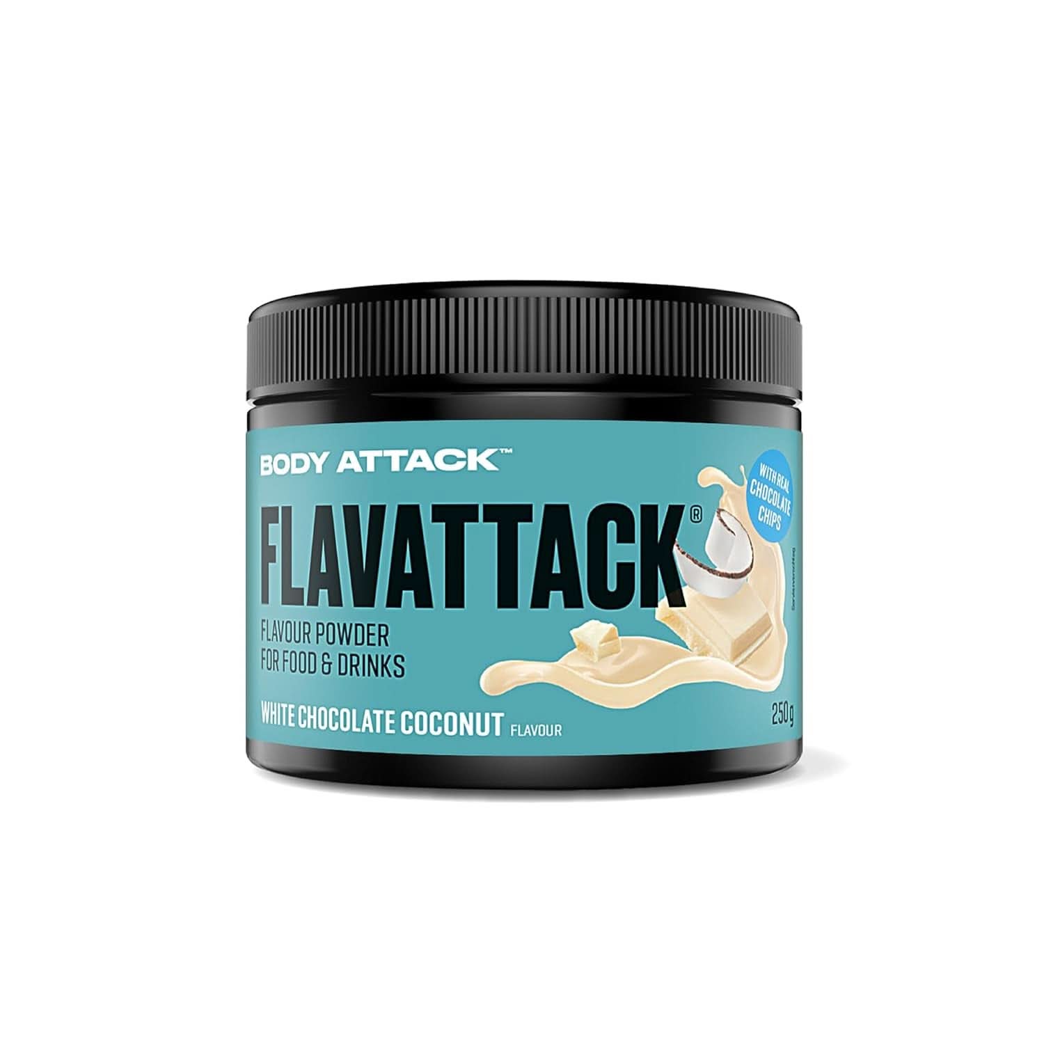 Body Attack Flavattack®, Double Choc Brownie, 250 g / 83 porcje Smaki Naty Shop 250 gram Biała czekolada i kokos