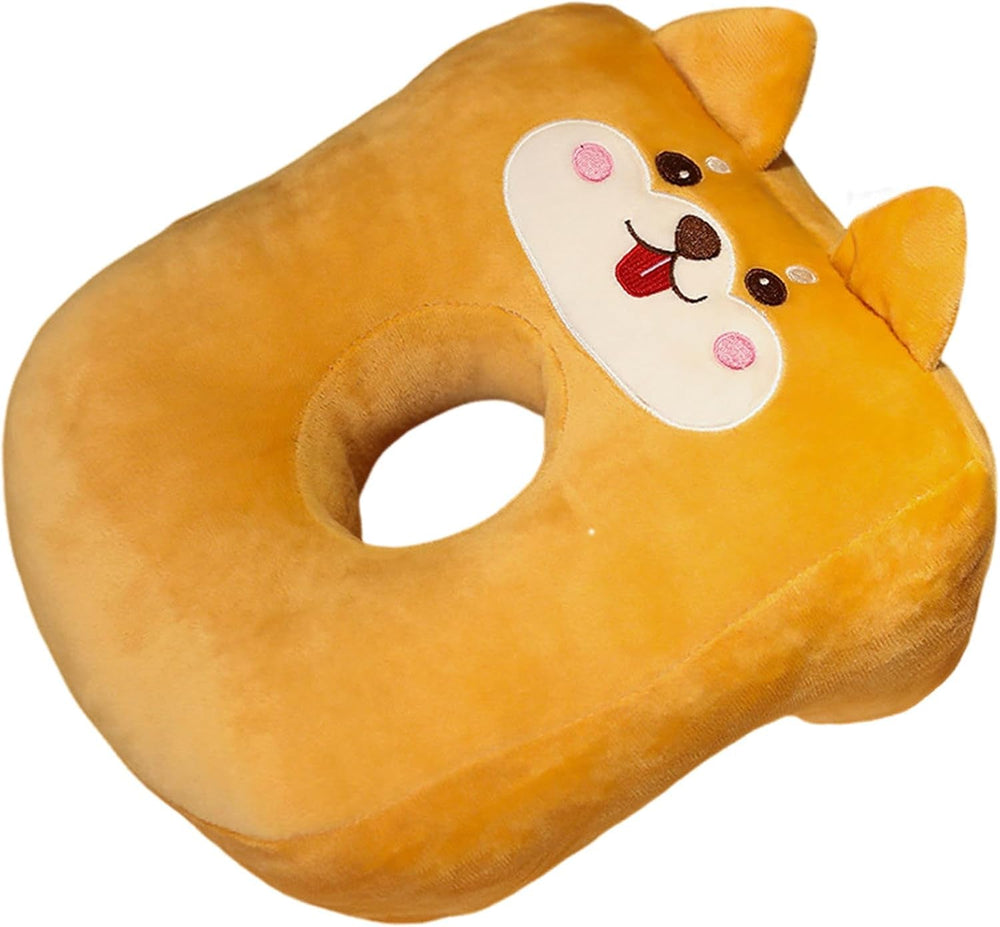 Pernă de somn pentru birou, bumbac de memorie, pernă drăguță cu gaură pentru ureche, pernă de somn moale, pernă pentru urechi pentru dormit lateral pentru femei, fete, copii (pisoi gri) Perne ortopedice cervicale Naty Shop Cățeluș portocaliu