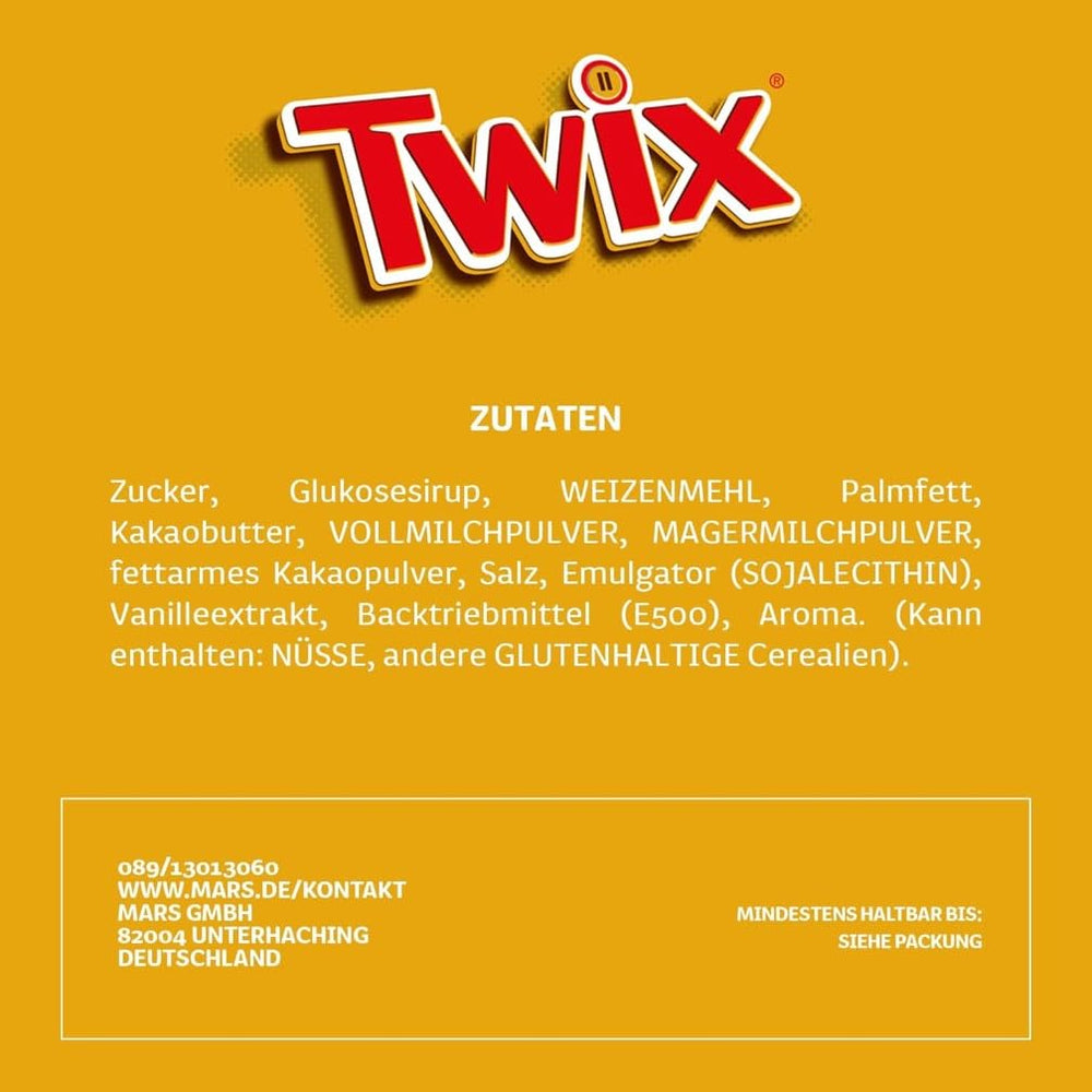 Twix tabliczki białej czekolady; karmel, ciastka, biała czekolada; wielokrotne opakowanie czekoladek; 5 batonów (5 x 46 g)