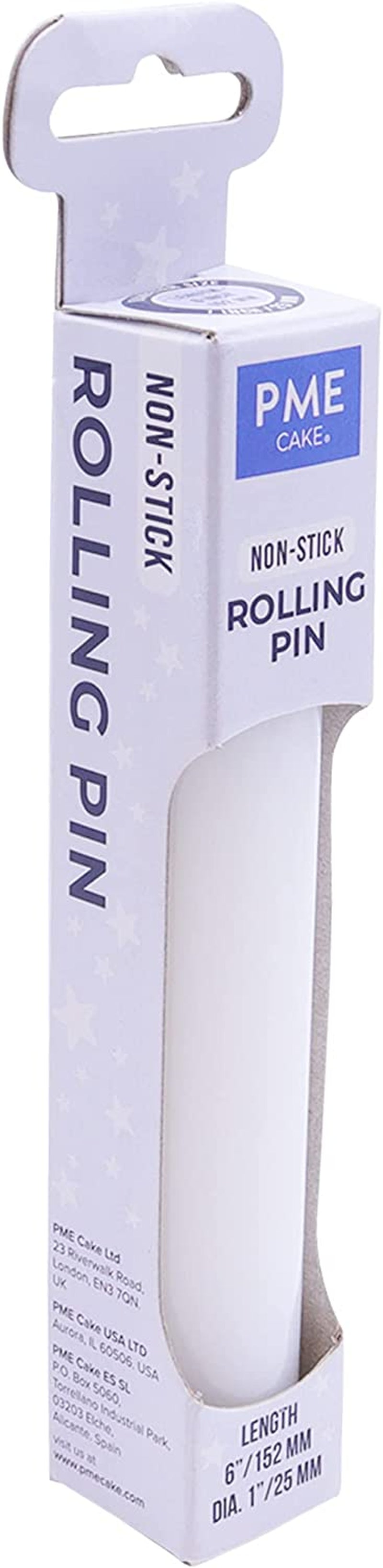 PP85 Antihaftbeschichteter Polietylen-Ausrollstab 15 cm, Kunststoff, biały, cm, 21,08 x 6,06 x 2,08 cm, 1 Einheiten