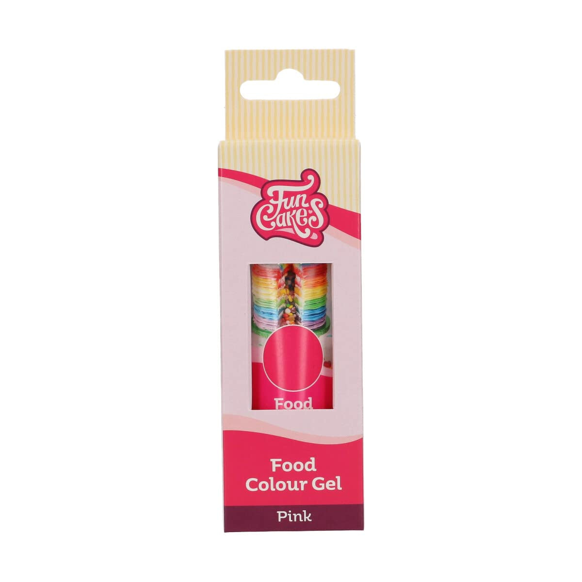 Funcakes Gel Colorant Alimentar Roz: Colorant alimentar foarte concentrat pentru aluat, cremă, fondant și marțipan. Dozare ușoară. Picătură individuală pentru a crea culori vibrante. Halal. 30 g.