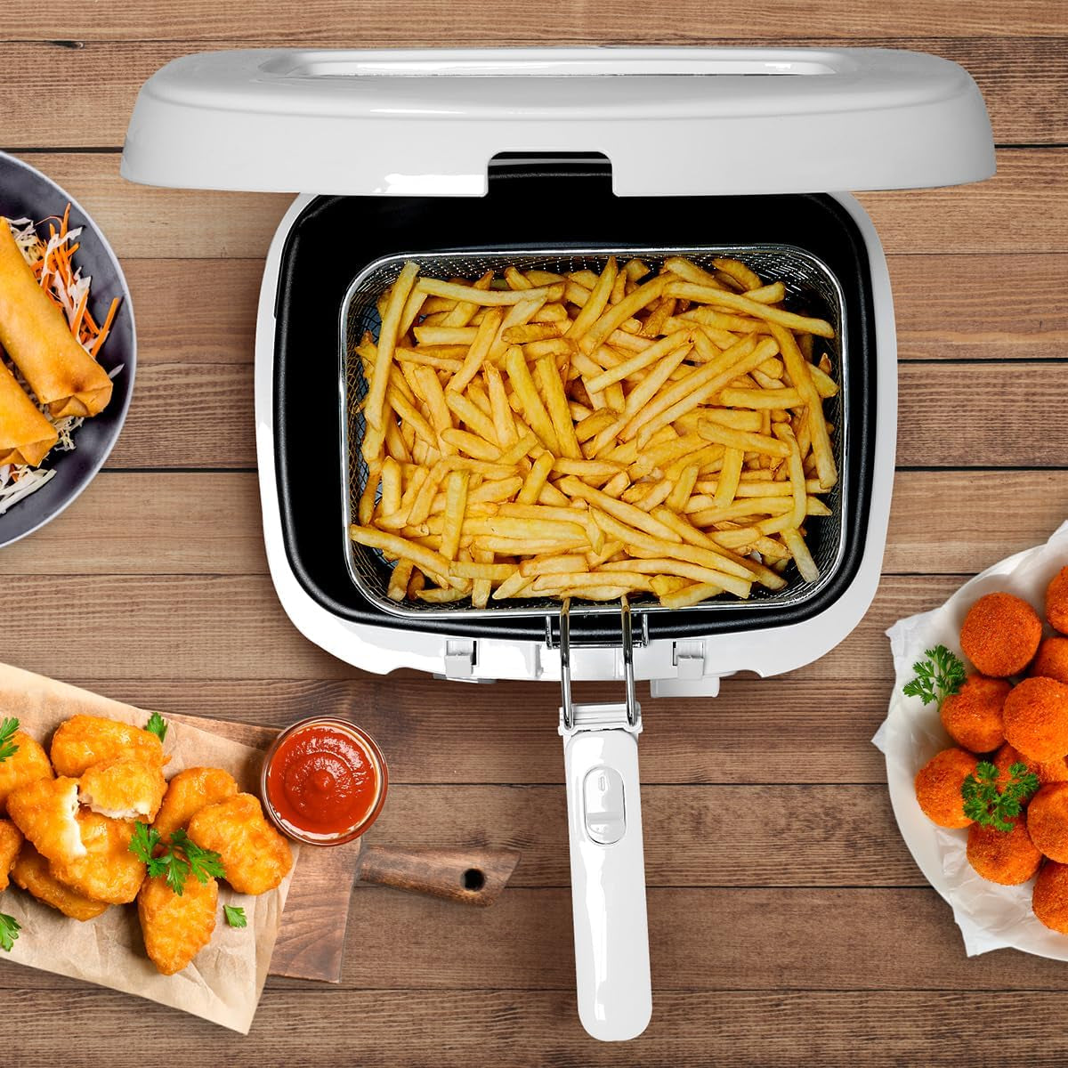 Alpina Frytownica 2,5L DF-165, 1800W - Regulacja temperatury do 190°C Urządzenia Naty Shop