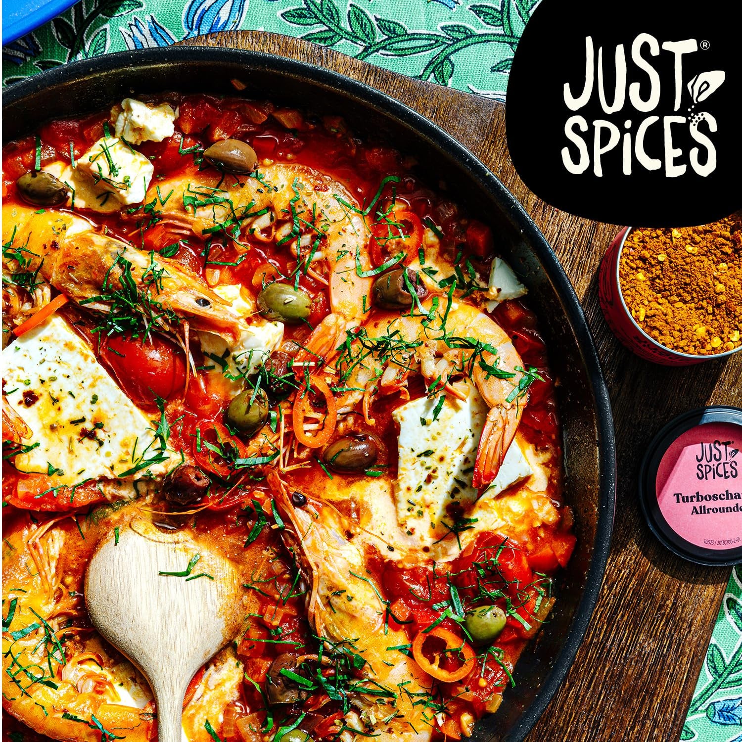 Just Spices Turbo Sharper Allrounder I Mehr Wumms für jedes Gericht mit dreifach Chili I Gewürzdose, 61 g