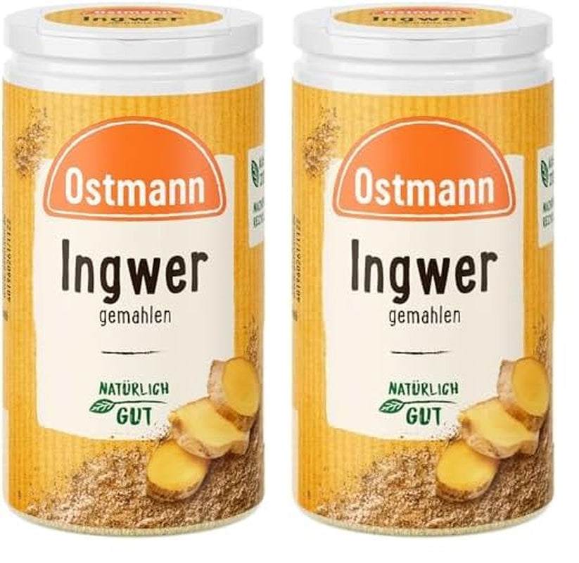 Ostmann Gewürze - Ingwer gemahlen | Nachfüllbare i nadające się do recyklingu Verpackung | 30 g w der Streudose
