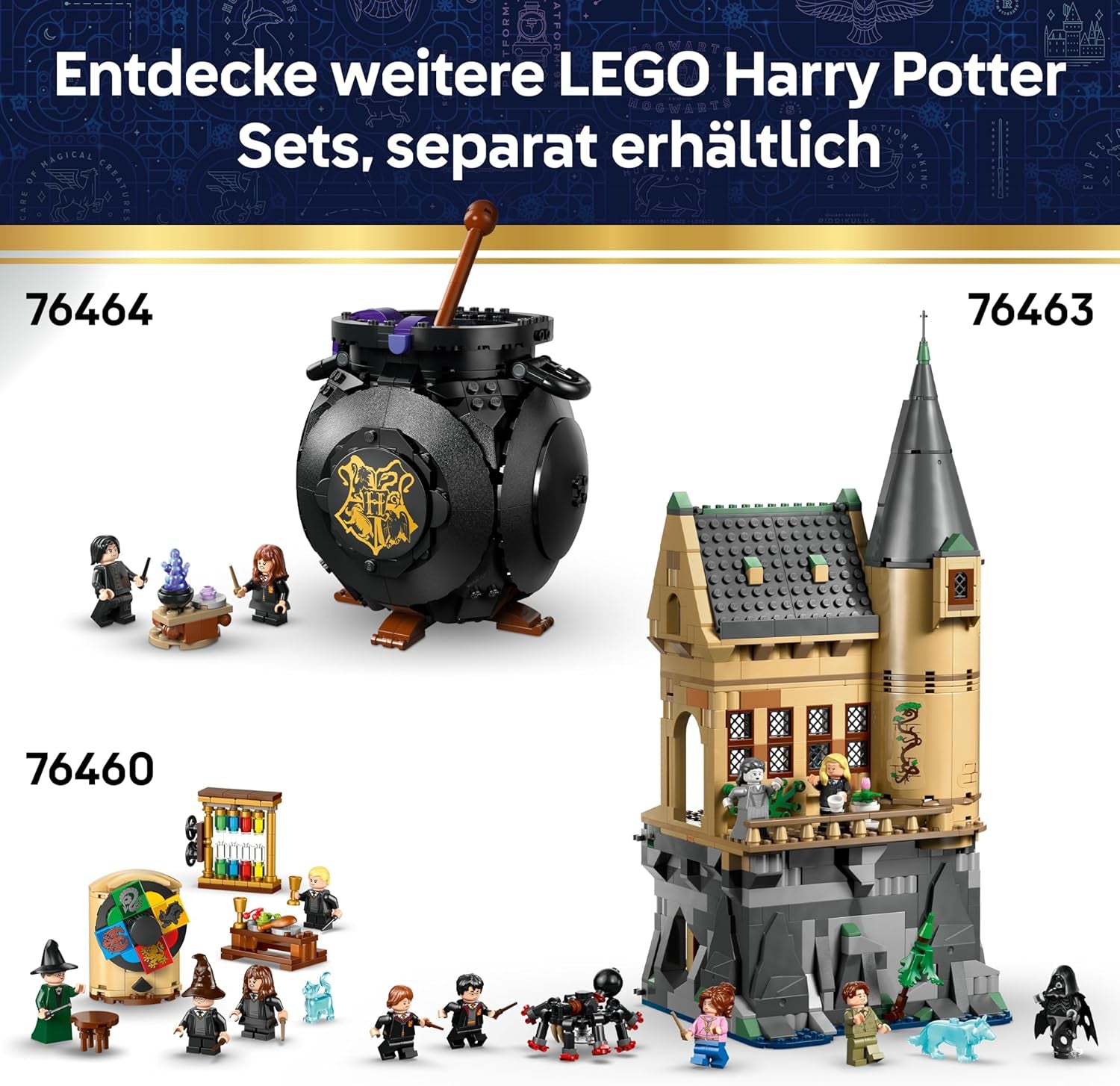 LEGO Harry Potter Luna Lovegoods Haus - Modellbau mit Leuchtstein und 5 Minifiguren - Baukasten DIY Deko fürs Schlafzimmer - Kreatives Geschenk für Mädchen, Jungen und Fans ab 10 Jahren - 76467