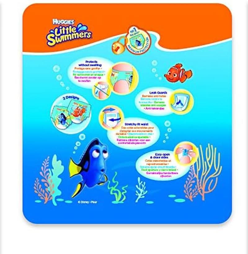 Huggies Little Swimmers Rozmiar 5-6, duże opakowanie 19 sztuk Matka i Dziecko Naty Shop