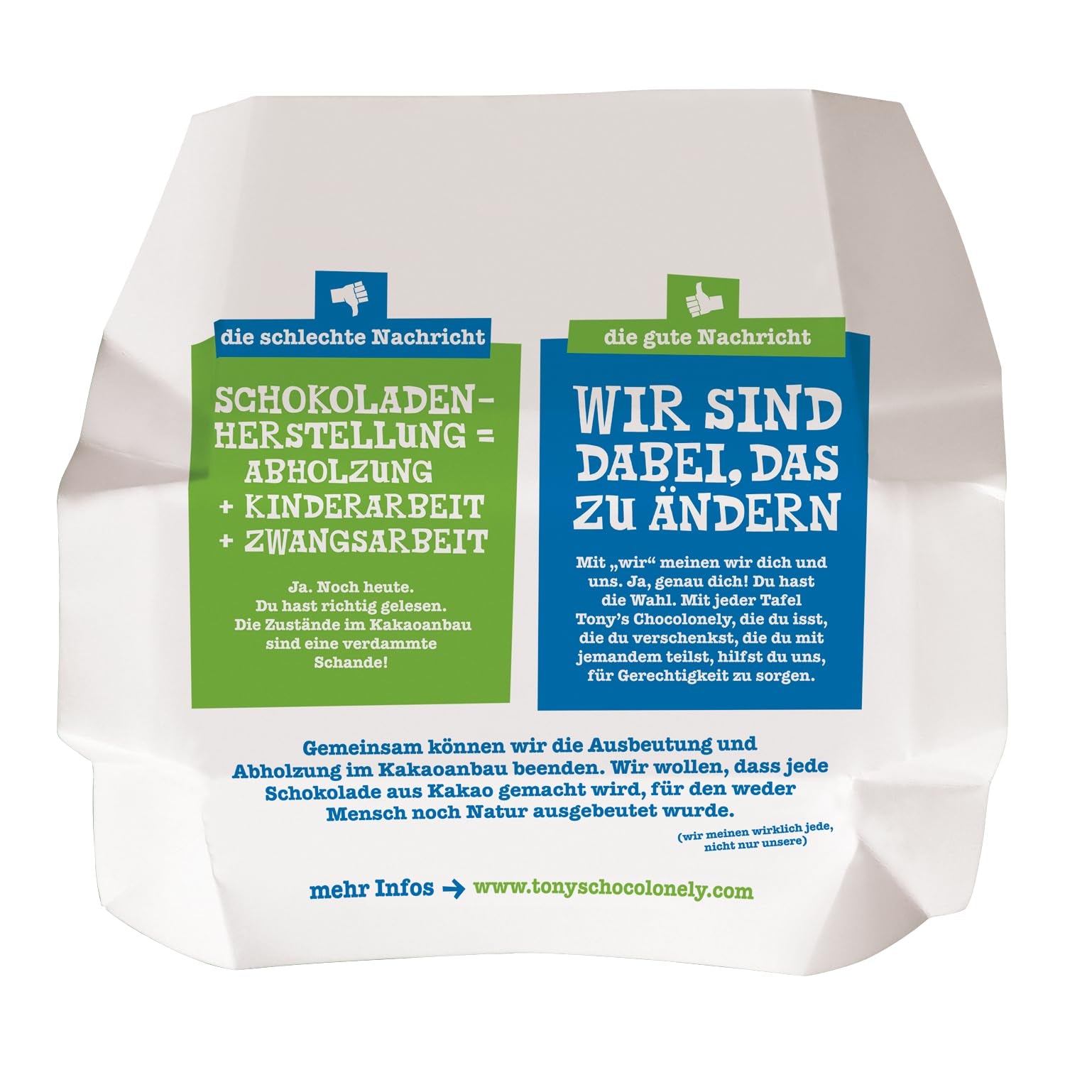 Tony's Chocolonely - Ciemna czekolada z migdałami i solą morską 90g