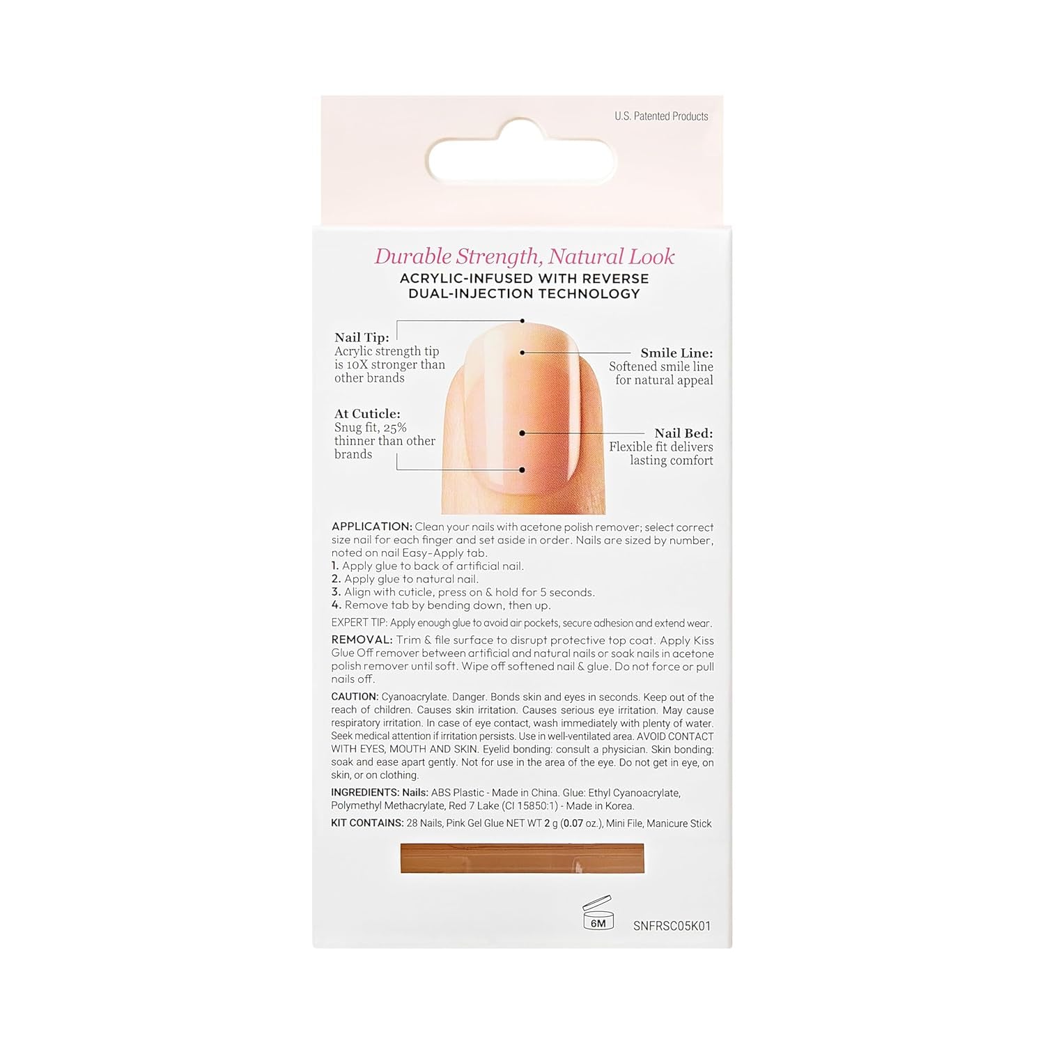 Kiss Nude Nails Unghii Uimitoare (Pachet de 2)