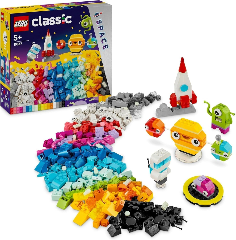 LEGO Classic Kreatywne planety kosmiczne Układ Słoneczny Model do budowania dla dzieci Zabawka kosmiczna Rakieta Statek kosmiczny Planety i kosmici Prezent dla chłopców i dziewcząt w wieku 5 lat 11037 Zestawy do budowania Besuche den LEGO-Store Single