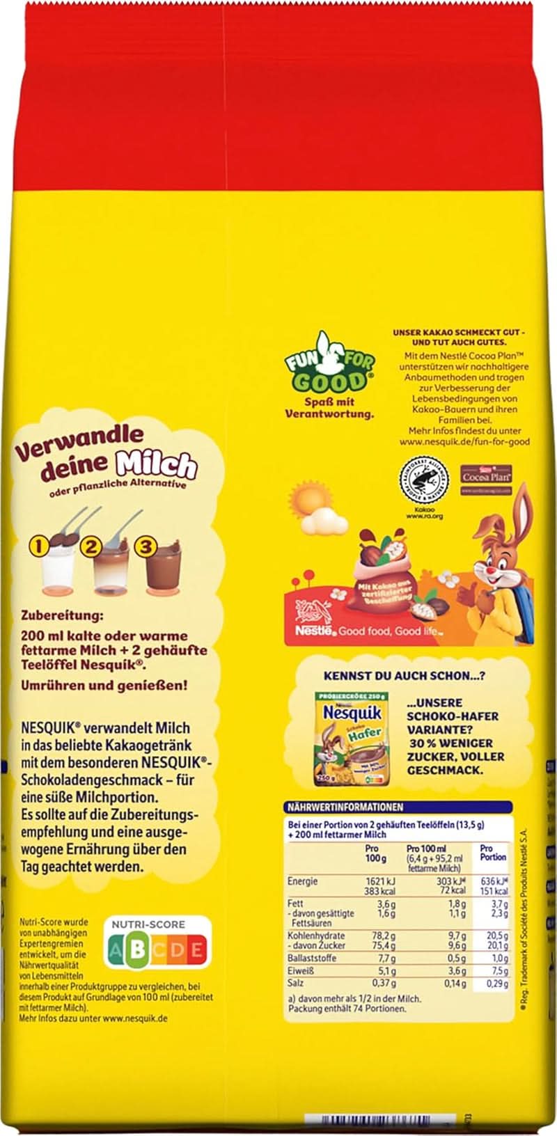 Nestlé, Kakao w proszku do zmieszania z mlekiem, 1 kg kakao i gorąca czekolada Naty Shop