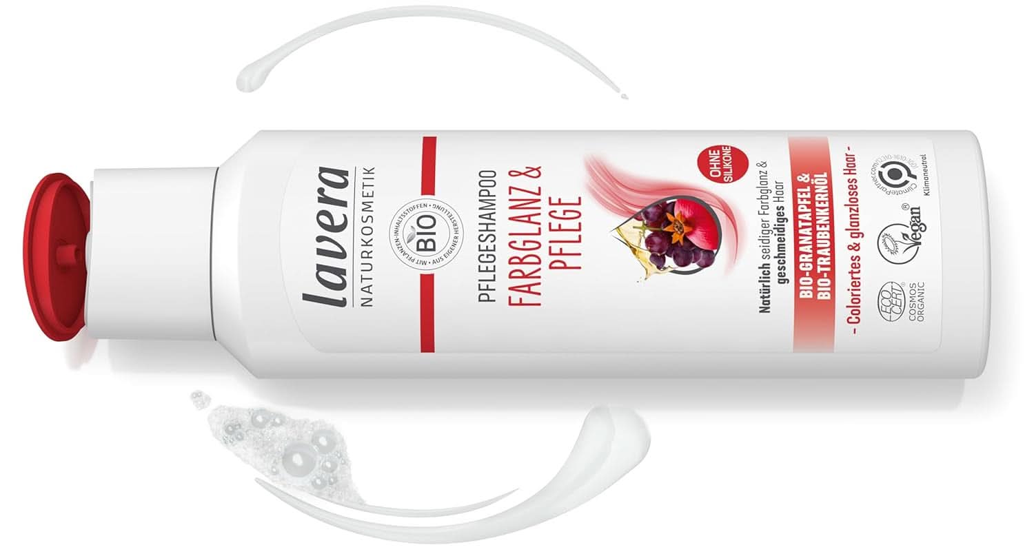 Lavera Care Szampon Color Shine & Care, wegański, 250 ml Prysznic i kąpiel Naty Shop