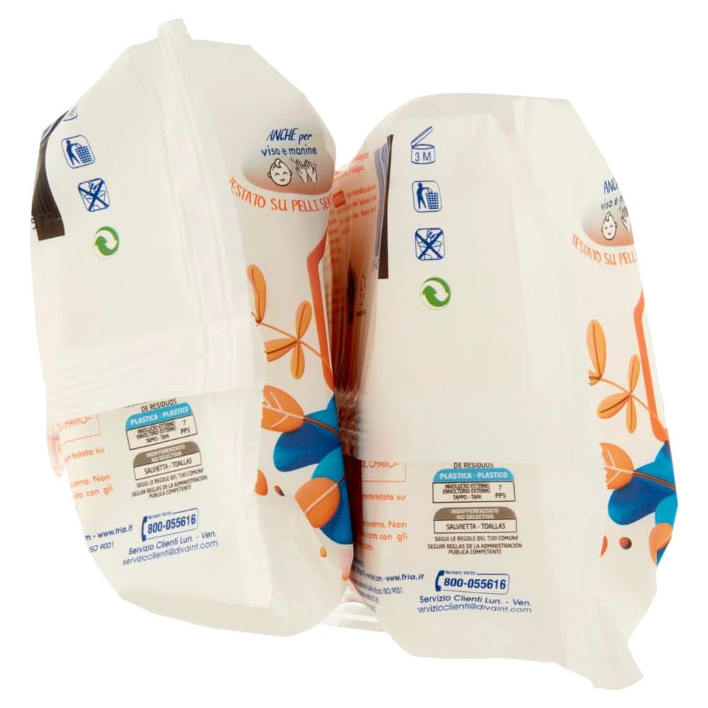 Șervețele umede, pachet de 2 (2 x 72 șervețele) Servetele Umede Bebelusi Naty Shop