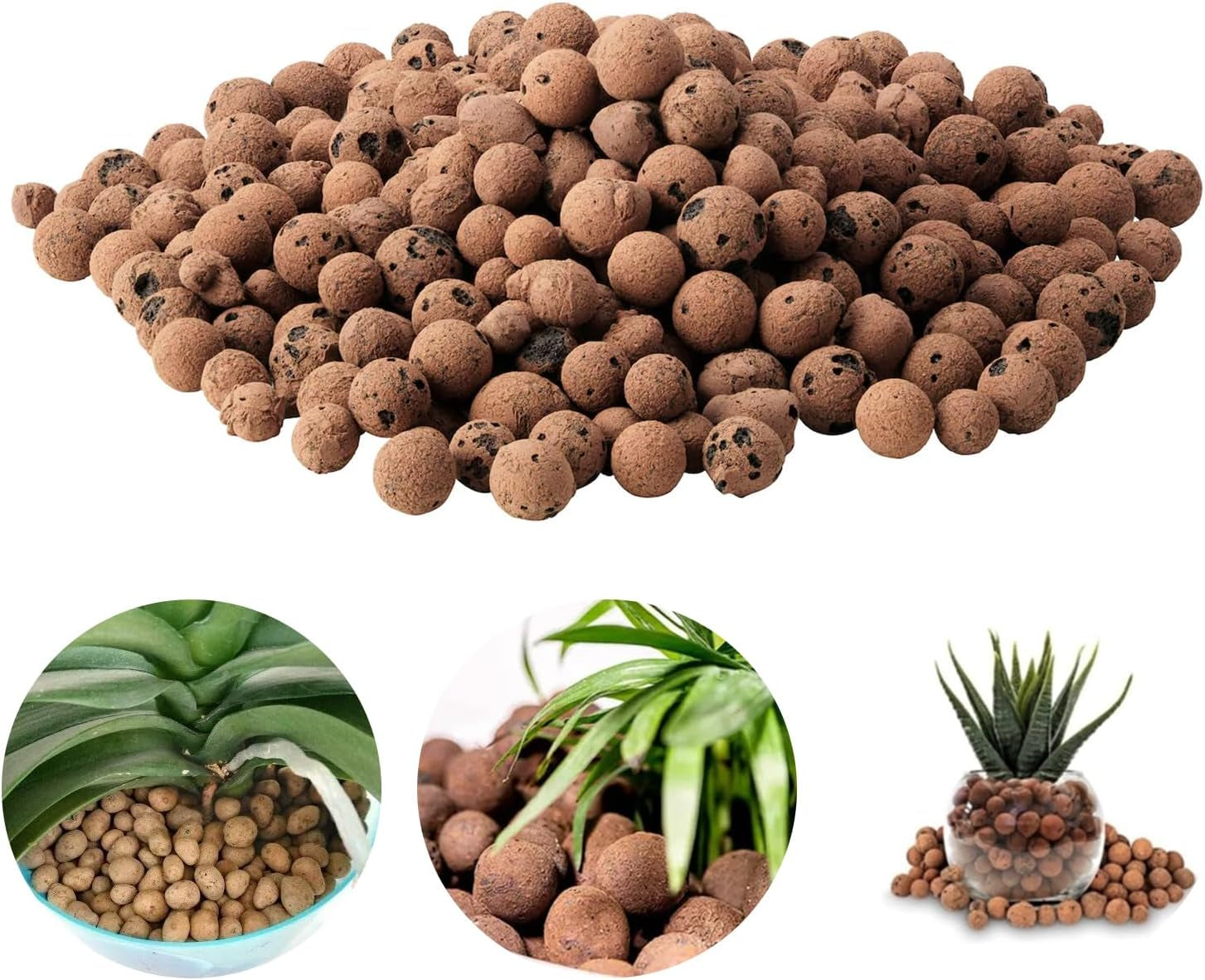 Gruboziarnisty granulat gliny, granulat gliny ekspandowanej, granulat roślinny, glina ekspandowana 1L podłoże do sadzenia hydroponicznego, granulat gliny 5-8 mm