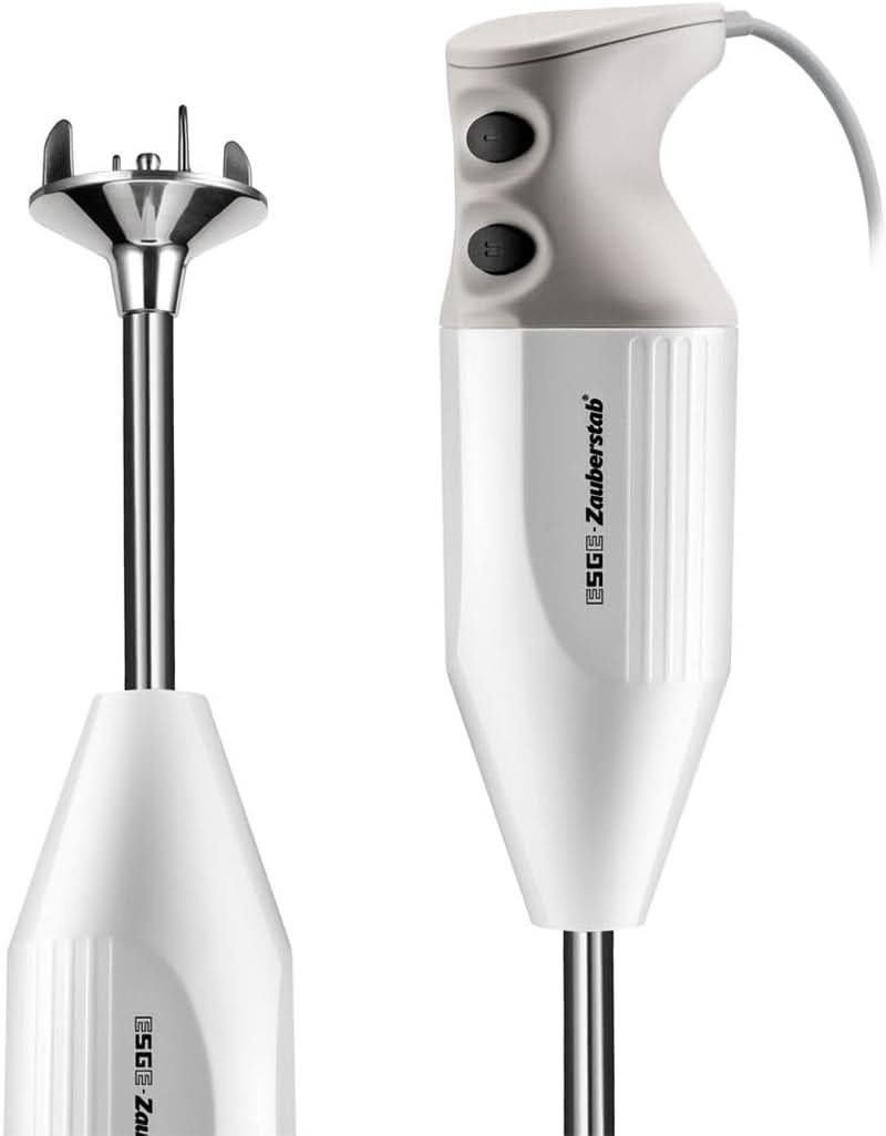 Esge-Zauberstab M 122 S, Stabmixer Weiß, Mit Zubehör, Bis 14,000 U/Min, 90310 Kitchen Naty Shop