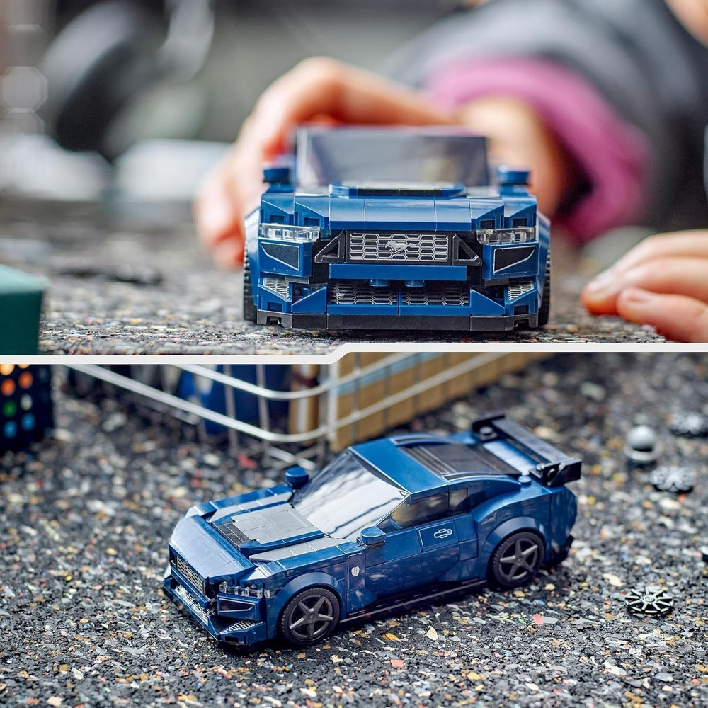 LEGO Speed Champions Ford Mustang Dark Horse Minifigurki samochodów sportowych Zabawka samochodowa dla dzieci do budowania, zabawy i wystawiania, prezent dla chłopców, dziewcząt i fanów samochodów w wieku 9 lat 76920 Zestawy do budowania Besuche den LEGO-Store