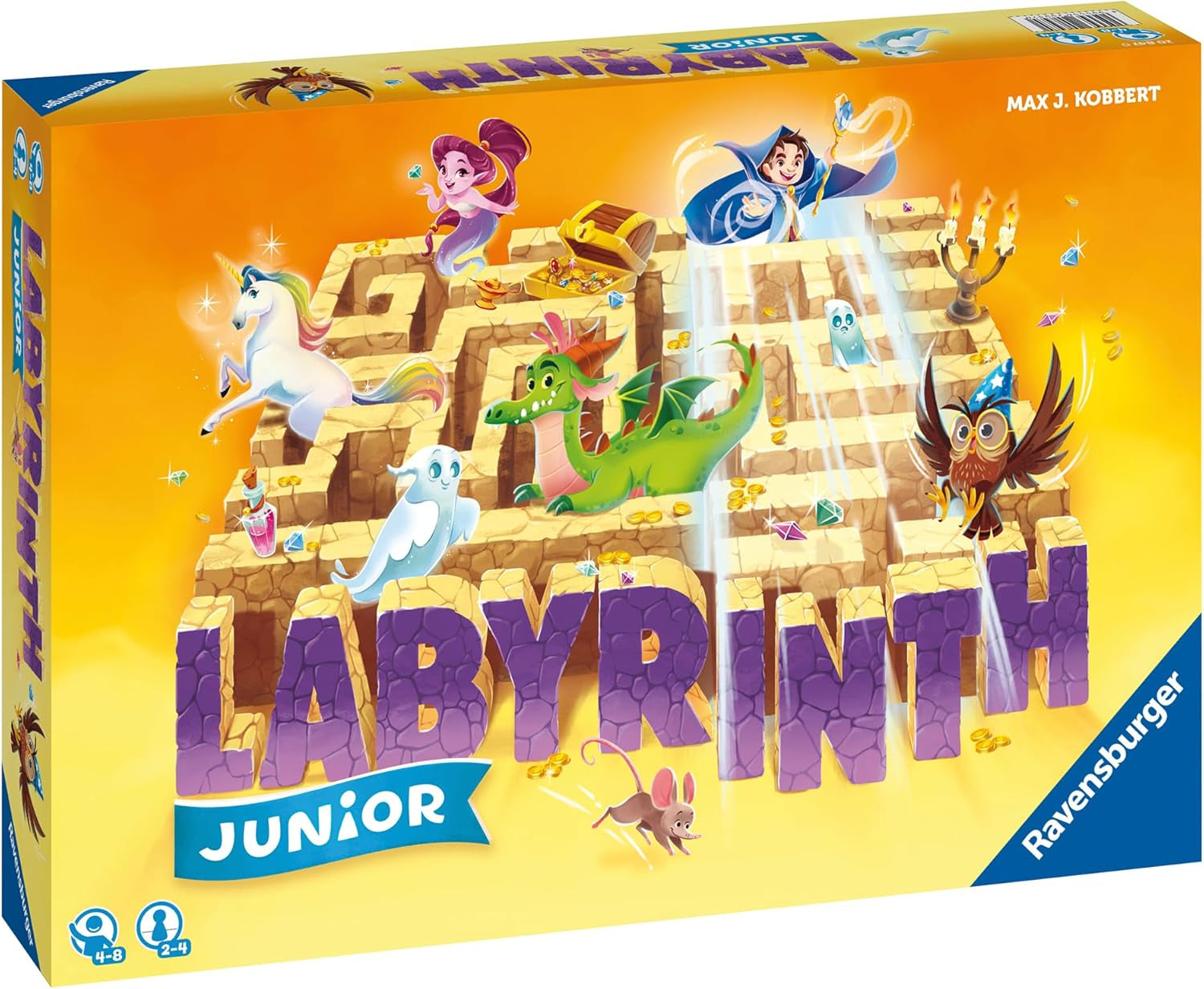 Ravensburger Children's Game 20847 - Junior Labirynt - Klasyka rodzinna dla małych dzieci, gra dla dzieci w wieku 4+ - Gra planszowa Odpowiednia dla 2-4 graczy, edycja Junior