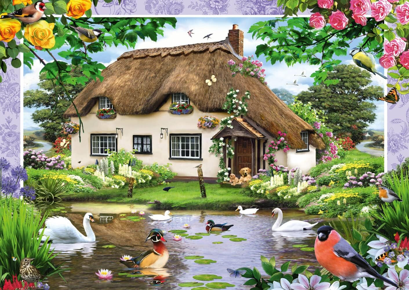 Schmidt Spiele Romantyczny dworek, układanka 500 elementów Puzzle Naty Shop