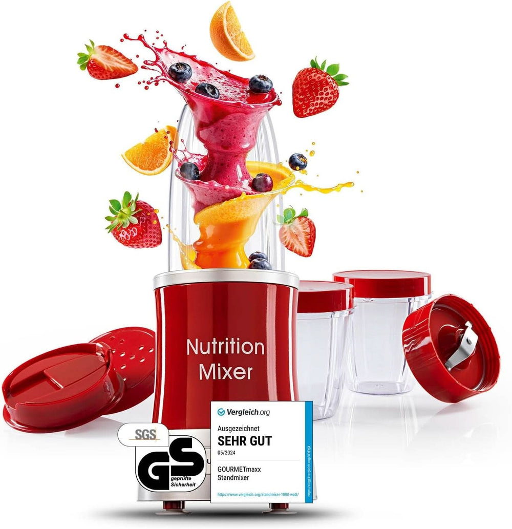 Gourmetmaxx Mr Magic Blender, Smoothie Maker z pakietem akcesoriów Xxl Naty Shop