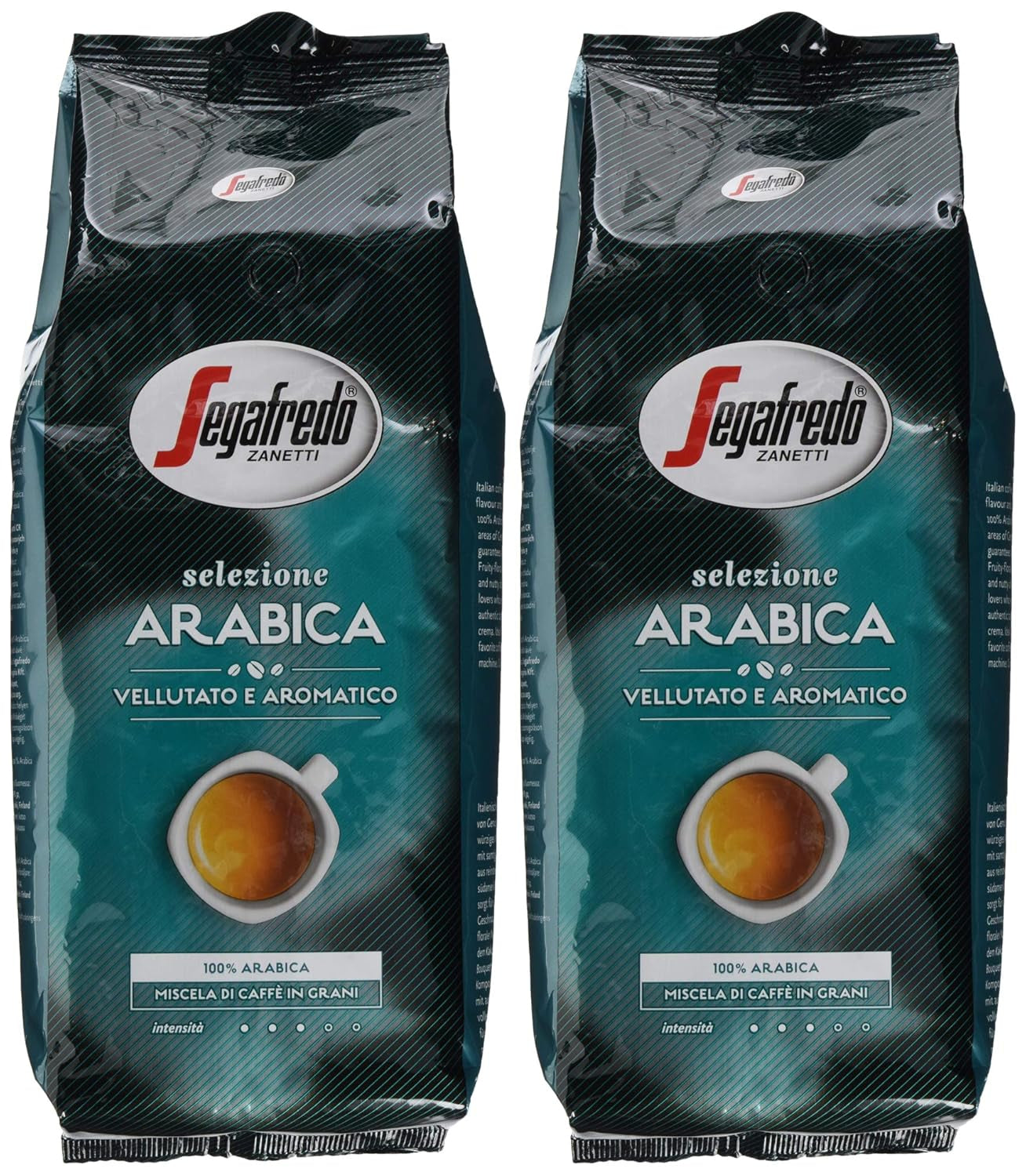 Segafredo Zanetti Selectione Arabica, pachet de 2 (2 x 1000 g)