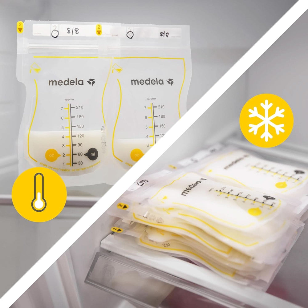 Medela Easy Pour Muttermilchbeutel Zum Einfachen Ausgießen, 100 Stück, 210 Ml, Auslaufsichere Einweg-Muttermilchbeutel Mit Überlaufschutz, Stillhelfer Akcesoria Żywność dla niemowląt i karmienie piersią Naty Shop