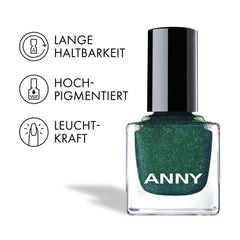 ANNY Nail Polish - Wysokiej jakości, długotrwały połysk, odporny na odpryski i szybkoschnący kolorowy lakier do paznokci, kolor: Save The Date - 15 ml