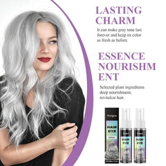 Grey Hair Dye Natural Essence Extract Silver Hair Dye Pieces Silver 2PCS Grey Natural Hair Dye Cream Hair Dye Grey for Unique and Personalised Experiences Vopsea pentru par Naty Shop