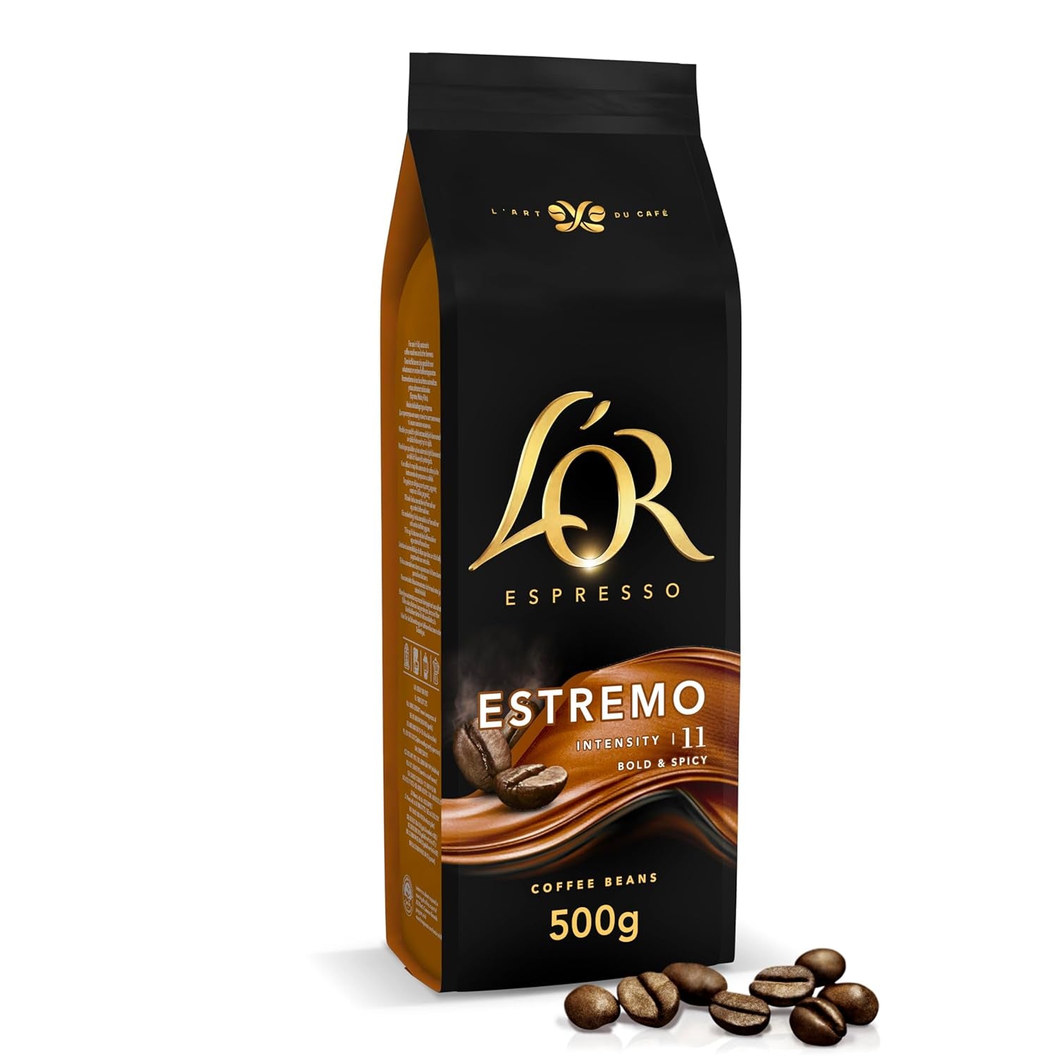 Boabe de cafea L'OR Espresso Estremo | Intensitate 11 | 500 g