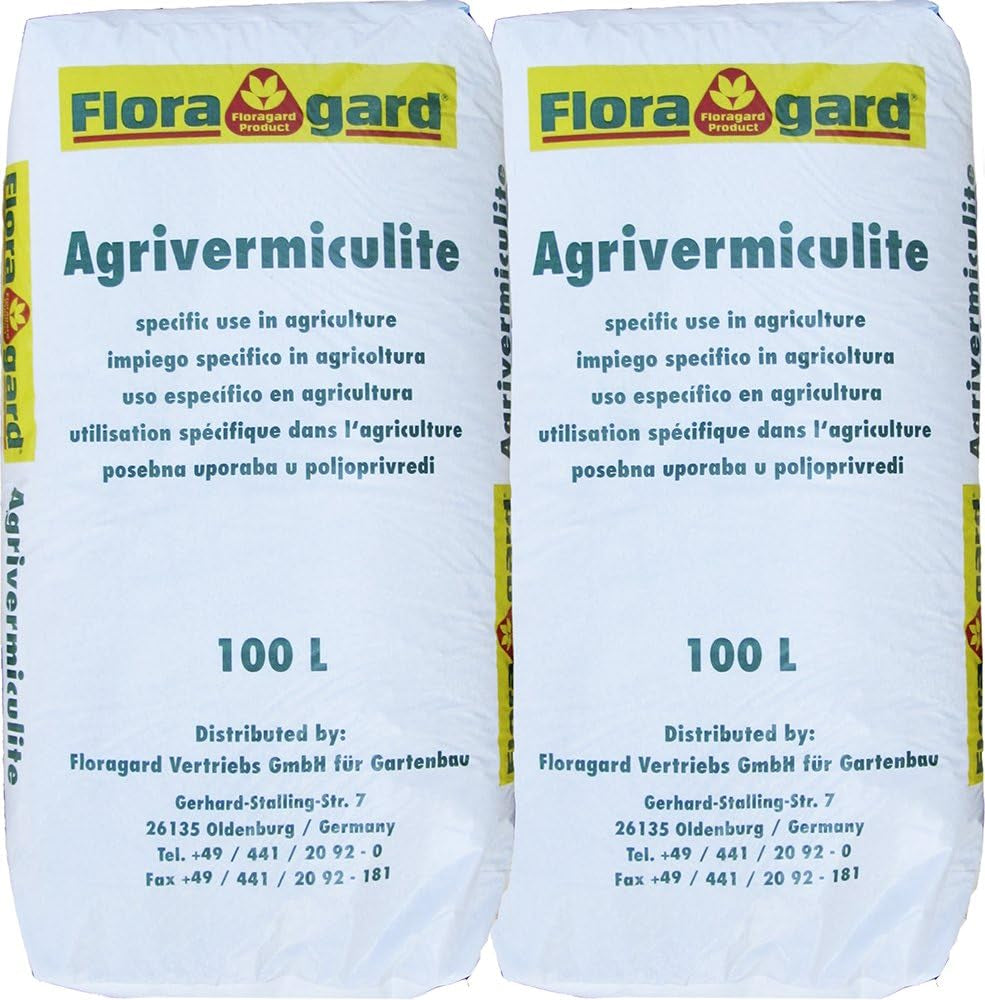 Floragard Perlite Perligran 200 L (2×100 L, 2–6 mm) – polepszacz gleby mineralnej & Drainagezusatz für Garten, Anzucht, Zimmerpflanzen & Hydrokultur – zapewnia luźną strukturę i dobrą wentylację