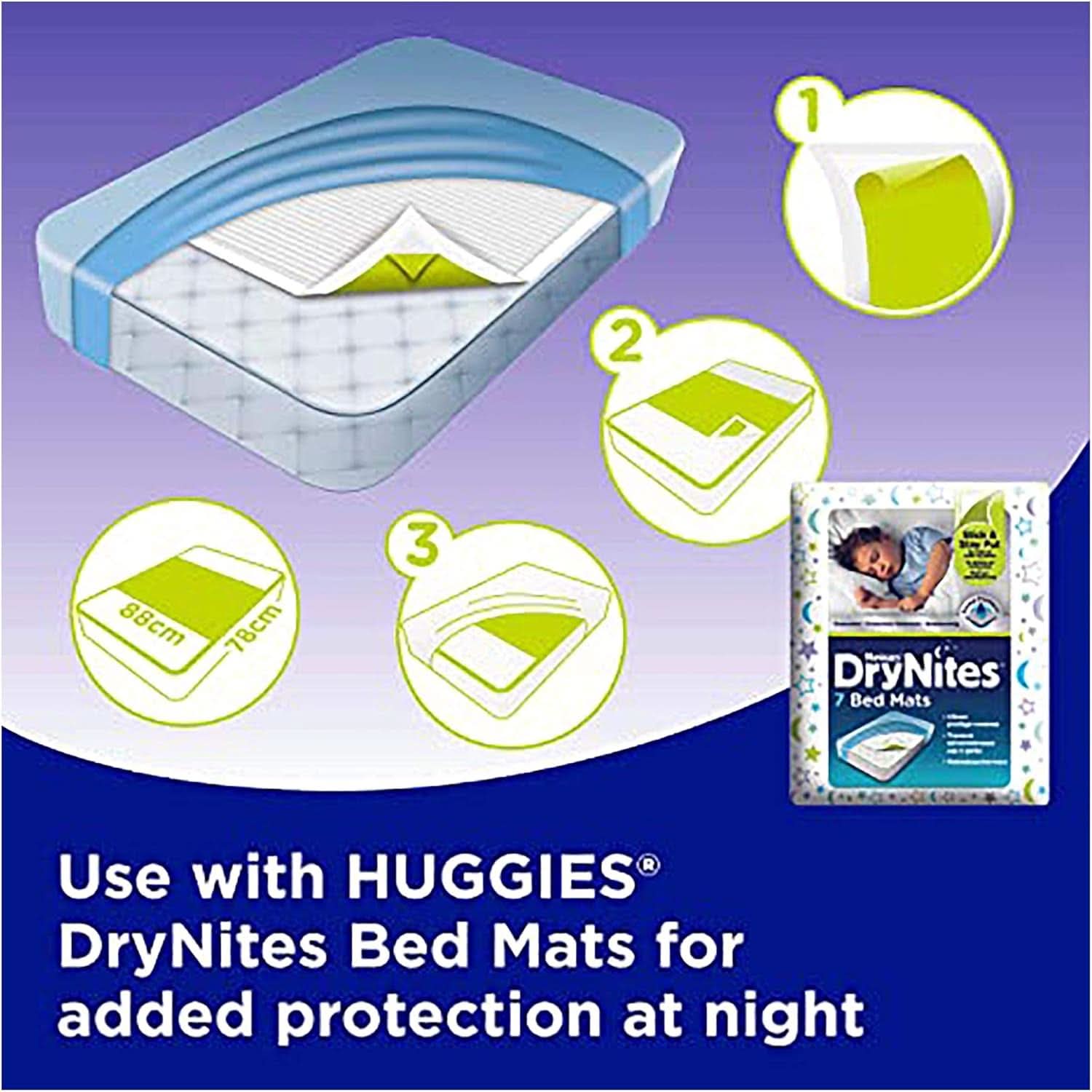 Huggies Drynites Chłopcy 8-15 lat, 9 sztuk (2 sztuki) Naty Shop