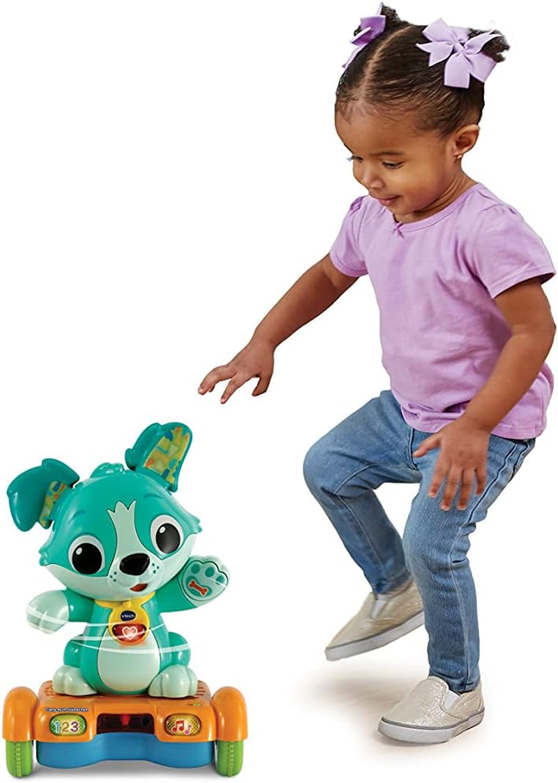 Vtech Baby Catch Me Puppy - Cățelușul hoverboard motorizat încurajează mișcarea - Cu urechi mișcătoare, cântece, sunete și conținut de învățare - Pentru copii cu vârsta cuprinsă între 12-36 luni Jucarii Bebe Naty Shop
