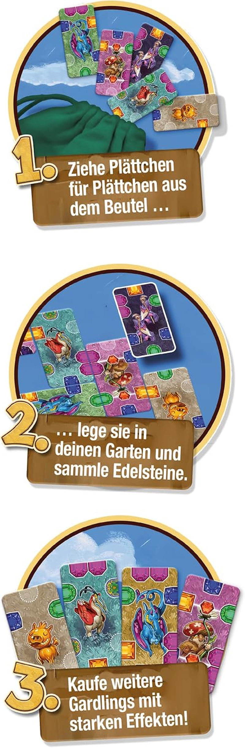 Schmidt Spiele 49465 Gardlings, gra polegająca na budowaniu toreb