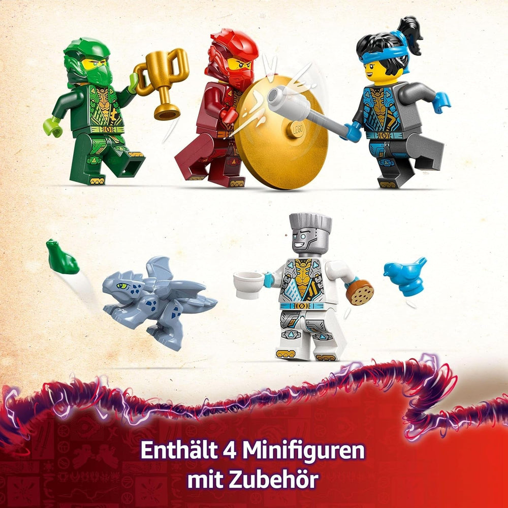 LEGO NINJAGO Świątynia ninja Spinjitzu — zestaw z 4 minifigurkami i 1 figurką smoka — zestaw do budowania — prezent na Boże Narodzenie lub urodziny dla chłopców i dziewcząt od 4 lat 71831 Zestawy do budowania Besuche den LEGO-Store
