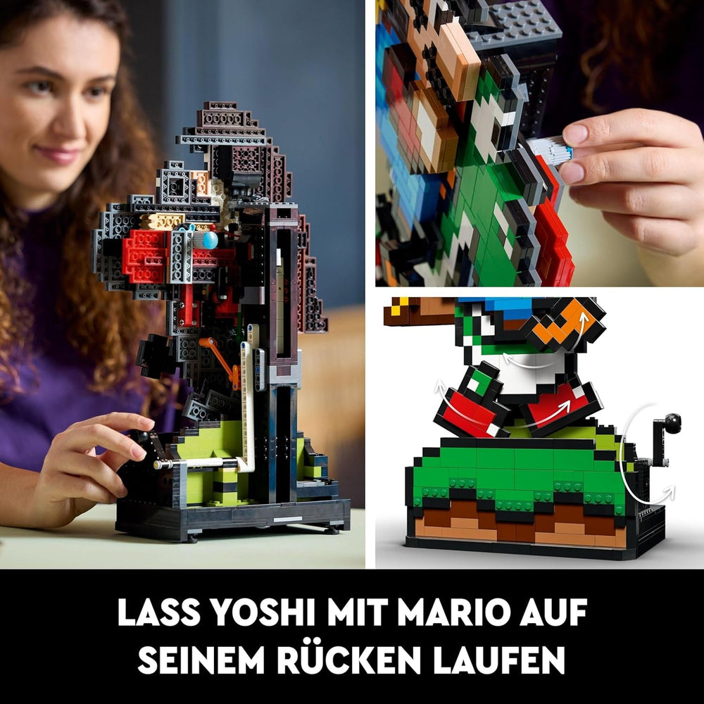 LEGO Super Mario World: zestaw kolekcjonerski Mario i Yoshi Nintendo, figurki Pixel, modele do składania i ekspozycji, dekoracje do domu i przedmioty kolekcjonerskie, zestawy modeli i prezenty dla dorosłych fanów 71438 Zestawy do budowania w sklepie LEGO