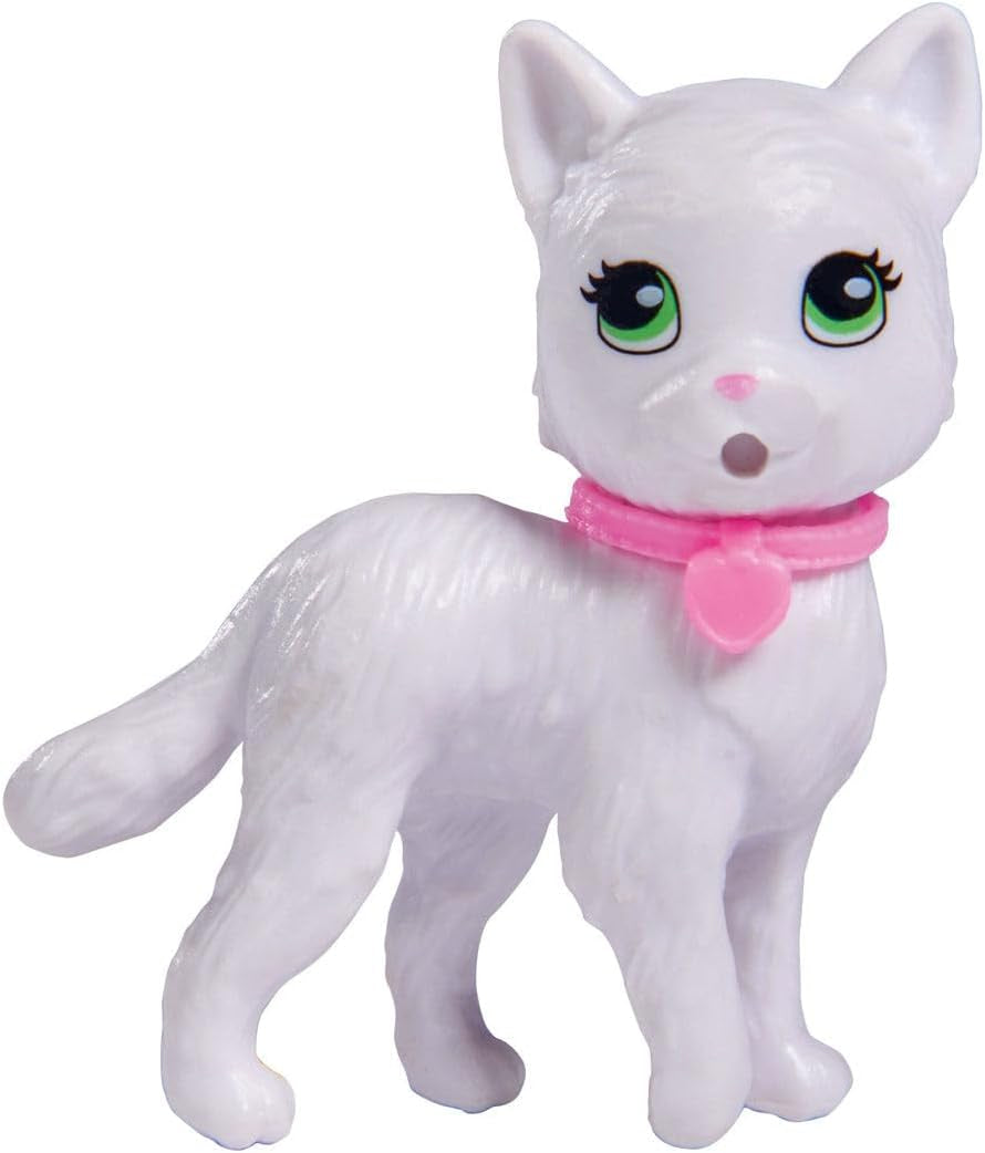 Simba 105733489 - Steffi Love Kitty Love, Puppe in einem modischen Outfit mit süsser Katze mit Essen um den Mund, mit viel Zubehör