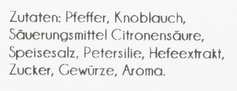 Knoblauch-Pfeffer 600 g, opakowanie 1er (1 x 0,6 kg)