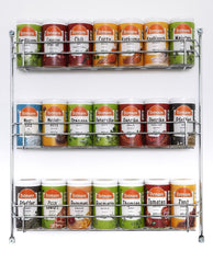 Ostmann Gewürze - gefülltes Gewürzregal mit 21 Gewürzdosen | Ustaw aus Gewurze, Kräuter, Gewürzmischungen | zum Aufhängen | dla Schranktur | Zjada: 1 Stuck