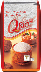 Q RICE – 100% ryż jaśminowy długoziarnisty z Tajlandii - pachnący i aromatyczny o lekko lepkiej konsystencji - idealny do curry, misek i dań azjatyckich - 1 x 5 kg