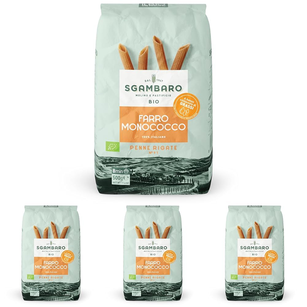 Organiczny makaron Penne Rigate N.91 - 500g Niskotłuszczowy makaron pszenny - Źródło błonnika i białka